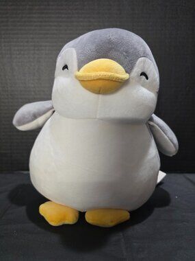 MINISO Penguin Plush Gray & White Stuffed Plush Toy 10.6 in (27cm)